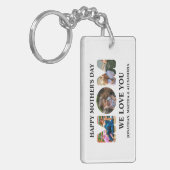 自分の3つの写真コラージュを作成Happy Mothers day キーホルダー (正面左)