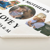 自分の3つの写真コラージュを作成Happy Mothers day シェルパブランケット (3/4)