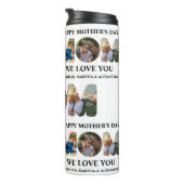 自分の3つの写真コラージュを作成Happy Mothers day タンブラー (回転右)