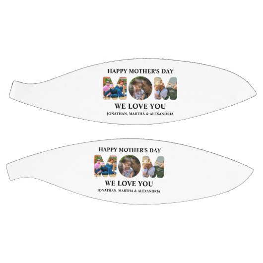 自分の3つの写真コラージュを作成Happy Mothers day バスケットボール (パネル)