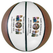 自分の3つの写真コラージュを作成Happy Mothers day バスケットボール (縦)