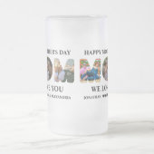 自分の3つの写真コラージュを作成Happy Mothers day フロストグラスビールジョッキ (中央)