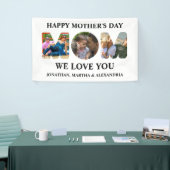 自分の3つの写真コラージュを作成Happy Mothers day 横断幕 (トレードショー)