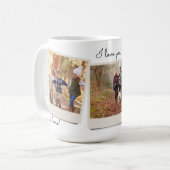 自分の3つの画像ヴィンテージインスタントフォトフレーム コーヒーマグカップ (正面左)