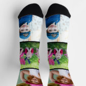 自分の3家族の子供のフォトコラージュを作成する ソックス (上部)