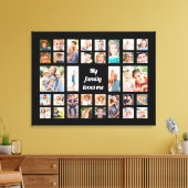 自分の32家族を作成する私を愛するフォトコラージュ キャンバスプリント (インサイチュ (リビング))