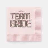 自分の3D花嫁チームのデコ結婚ルを作成 縁ありカクテルナプキン (正面)