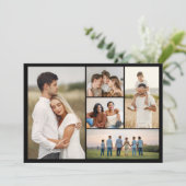 自分の5つのフォトコラージュの挨拶を作成する カード (スタンド正面)