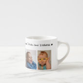 自分の5枚の写真を作成するWe Love You Papa エスプレッソカップ (右)