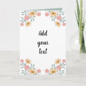 自分の5x7折り畳みグリーティングカードを作成する カード (正面)