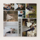 自分の7枚の写真のコラージュを結婚作成する ジグソーパズル (横)