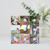 自分の9枚の写真を追加できるオリジナルカード フォト カード (スタンド正面)