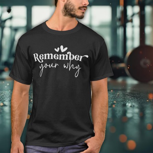 自分の「なぜ」を思い出せ メンズ エクササイズ Tシャツ