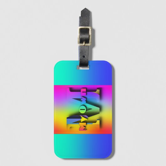 自分の ラゲッジタグ (正面縦)