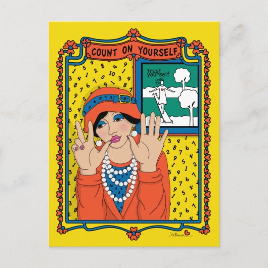 自分のB_ポストカードにカウント ポストカード (正面)