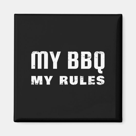 自分のBbqルール マグネット (正面)