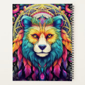 自分のBoho Wolf Totemカラフル動物を作成する プランナー手帳 (裏面)