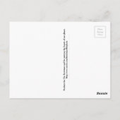 自分のDime Own Time Bill of Rights Resistに抗議する ポストカード (裏面)