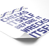 自分のDNA遺伝学を壊す前に自分をチェックしなさい フォトプリント            (角)