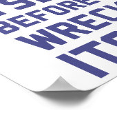 自分のDNA遺伝学を壊す前に自分をチェックしなさい ポスター (角)