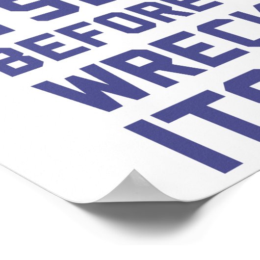 自分のDNA遺伝学を壊す前に自分をチェックしなさい ポスター (角)