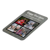 自分のHappy新年の家族の写真を作成する マグネット (左側)