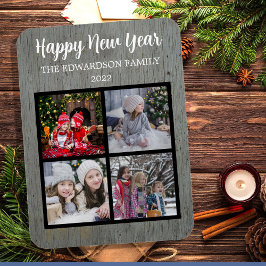 自分のHappy新年の家族の写真を作成する マグネット
