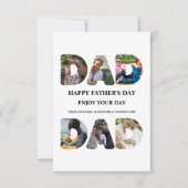 自分のHappy父親の日6写真コラージュを作成 カード (正面)