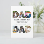 自分のHappy父親の日6写真コラージュを作成 カード (スタンド正面)