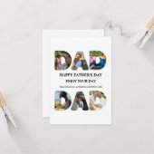 自分のHappy父親の日6写真コラージュを作成 カード (正面/裏面インサイチュ)