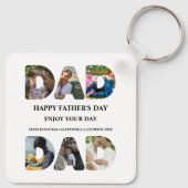 自分のHappy父親の日6写真コラージュを作成 キーホルダー (裏面)