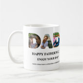 自分のHappy父親の日6写真コラージュを作成 コーヒーマグカップ (左)