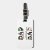 自分のHappy父親の日6写真コラージュを作成 ラゲッジタグ (正面縦)