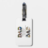 自分のHappy父親の日6写真コラージュを作成 ラゲッジタグ (裏面縦)