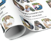 自分のHappy父親の日6写真コラージュを作成 ラッピングペーパー (ロールコーナー)