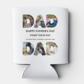 自分のHappy父親の日6写真コラージュを作成 缶クーラー (裏面)