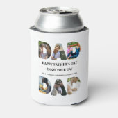 自分のHappy父親の日6写真コラージュを作成 缶クーラー (缶裏面)