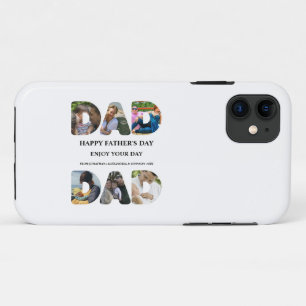 自分のHappy父親の日6写真コラージュを作成 iPhone 11 ケース
