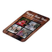 自分のHappy New Yearフォトコラージュを作成 マグネット (左側)