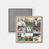 自分のInstagramコレージ素朴結婚を作成する マグネット (正面/裏面)