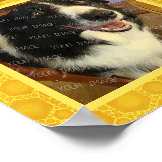 自分のInstagram写真を作成する家族の名前ハニー ポスター (角)