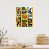 自分のInstagram写真を作成する家族の名前ハニー ポスター (キッチン)