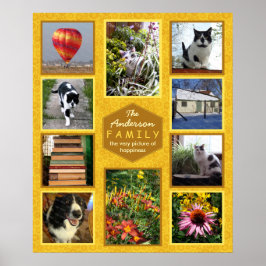 自分のInstagram写真を作成する家族の名前ハニー ポスター