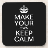 自分のKeep Calm and Carry Onを作る コースター (正面)