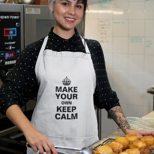 自分のKeep Calm and Carry Onエプロン スタンダードエプロン