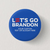 自分のLet's Go Brandon 2024を作成 缶バッジ (正面)