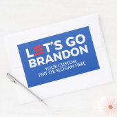 自分のLet's Go Brandon 2024を作成 長方形シール (封筒)