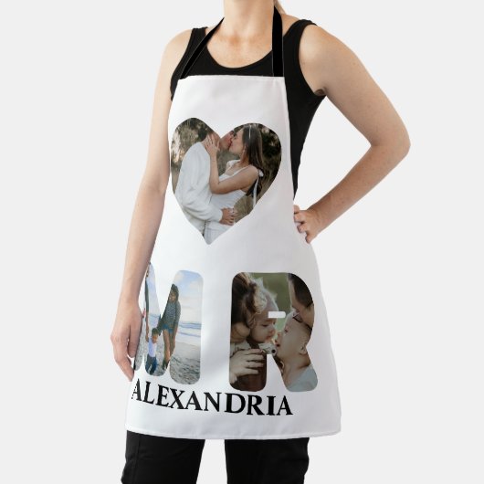 自分のMrとMrsの写真を作成する一致するカップル エプロン (インサイチュ)