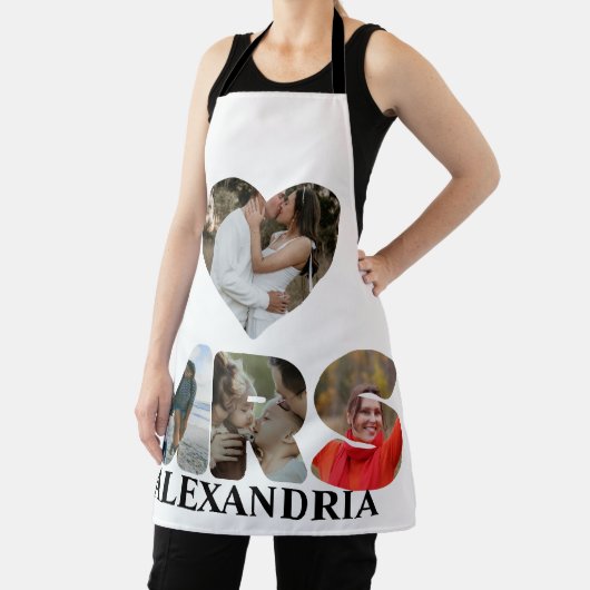 自分のMrとMrsの写真を作成する一致するカップル エプロン (インサイチュ)