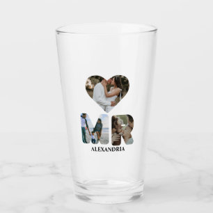 自分のMrとMrsの写真を作成する一致するカップル タンブラーグラス